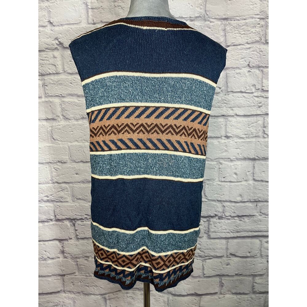 Vintage 90's Capezio Llama motif woven vest - Picture 4 of 10